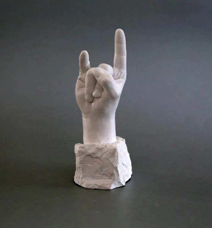 Handabformung aus Keramik