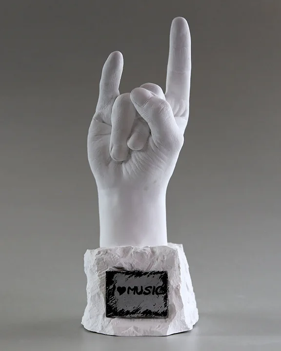 Handabformung - i love musik