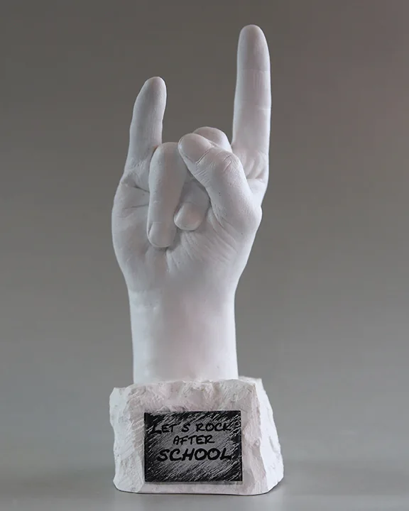 Handabformung - lets rock after school