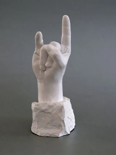 Arbeitsschritt bei der Herstellung einer lebensechten Museumsfigur
